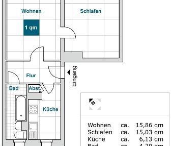 2-Zimmer-Wohnung sucht Nachmieter<br> - Photo 1