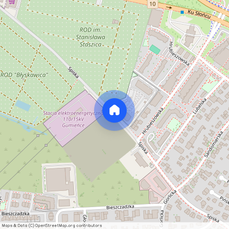 ul. Spiska, Gumieńce, Zachód, Szczecin, zachodniopomorskie