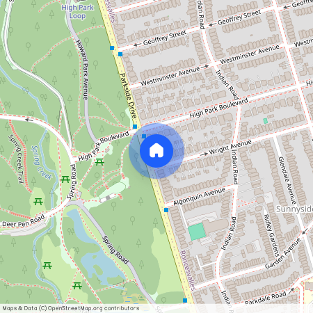 189 Parkside Drive near Parkside / High Park Blvd, Old Toronto, Old Toronto, Toronto, M6R 2V4