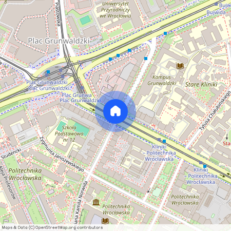 ul. Marii Curie-Skłodowskiej, Plac Grunwaldzki, Śródmieście, Wrocław, dolnośląskie