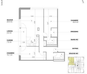 4 Zimmer, 95 m², 7. Stock - Photo 6