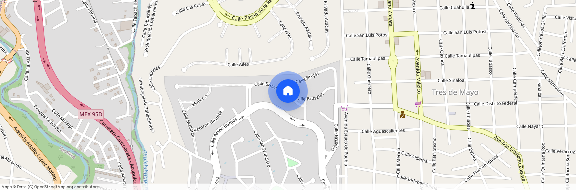 Calle Bruselas, Fraccionamiento Burgos de Cuernavaca, 62584 Tres de Mayo, MOR, Mexico