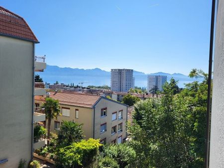 Bel appartement de 2 pièces à Lausanne avec vue sur lac - Foto 3