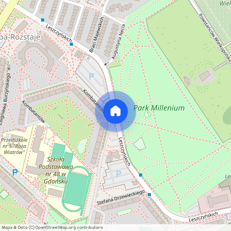 Leszczyńskich, Zaspa-Rozstaje, Gdańsk, pomorskie