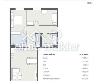 3-Zimmer-Neubauwohnung mit Terrasse & eigenem kleinen Garten - Foto 1