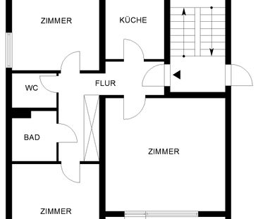 Großzügige 3-Zimmer-Wohnung mit Loggia // 1.OG rechts - Photo 2