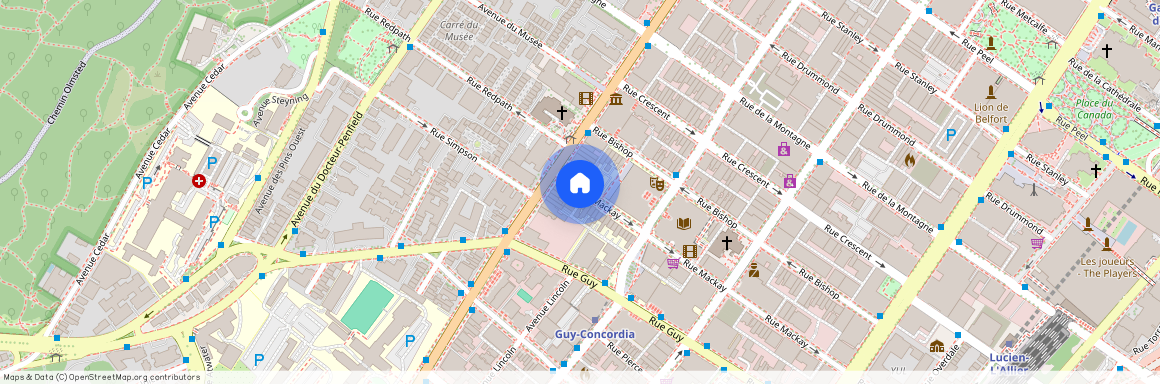 Rue Mackay, Montréal, QC H3G 2J1