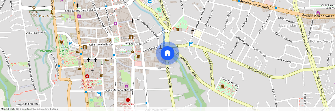 Humboldt 23 #23, Colonia Cuernavaca Centro, C.P. 62000, Morelos