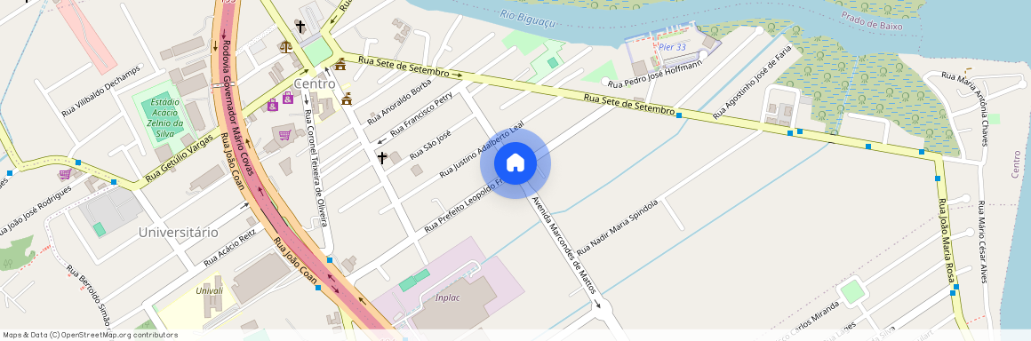 Rua Prefeito Leopoldo Freiberger, Centro, Biguaçu, SC, 88160144