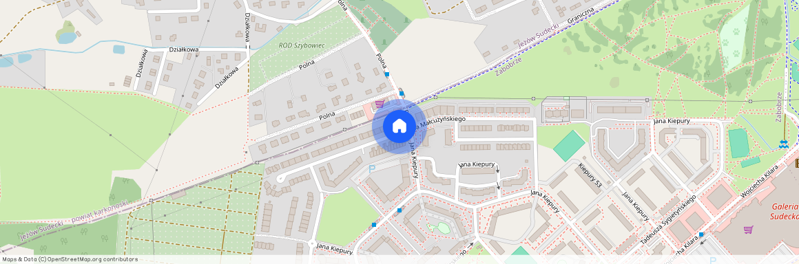 ul. Witolda Małcużyńskiego, Zabobrze, Jelenia Góra, dolnośląskie