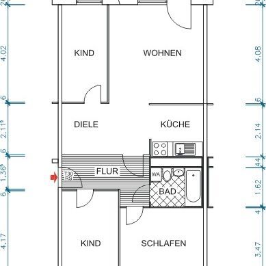 Frisch renoviert - 4-Raum Wohnung in toller Lage - Foto 1