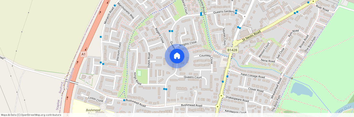 Queens Gardens, Eaton Socon, PE19