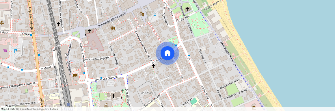 ul. Fryderyka Chopina, Dolny Sopot - Grunwaldzka, Dolny Sopot, Sopot, pomorskie