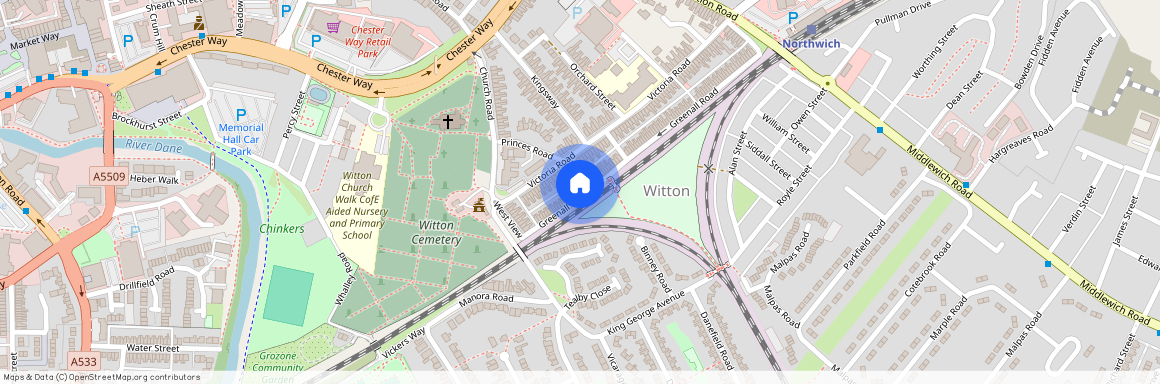 Greenall Road, Cheshire CW9