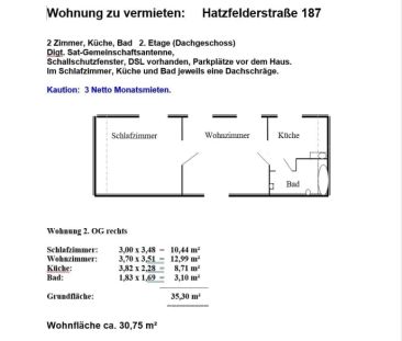 Studenten aufgepasst:Renovierte 2-Zimmer-Wohnung - Foto 3