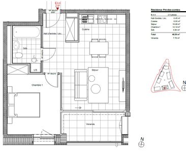 2 ½ PIÈCES AVEC BALCON SUD - Proche de la gare ! - Foto 5