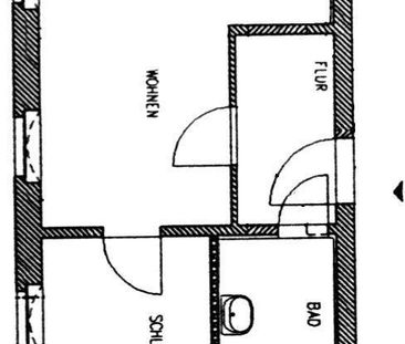 Kleine 2-Zimmer-Wohnung mit Dusche im 1.OG - Photo 1