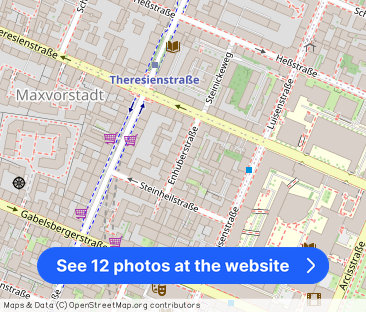 Möblierte 2-Zimmer-Wohnung mit Einbauküche und Balkon im Rückgebäud... - Photo 1