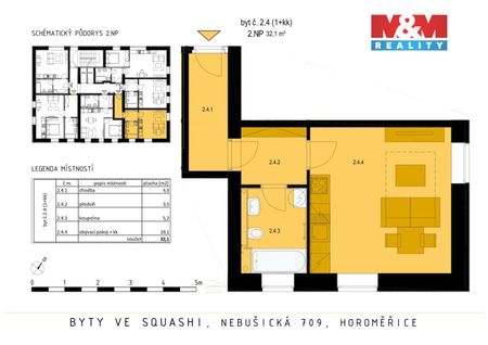 Pronájem bytu 1+kk a garsoniéry 32 m² - Фото 3