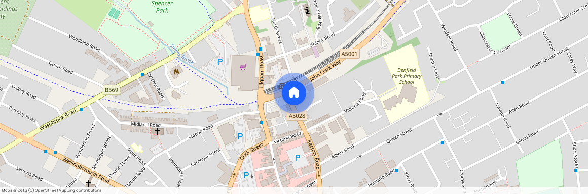 1 Bedroom Flat to Rent in Denbeigh House, Rectory Road, Rushden, NN10