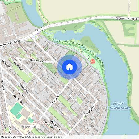 ul. Europejska, Powsinek, Wilanów, Warszawa, mazowieckie