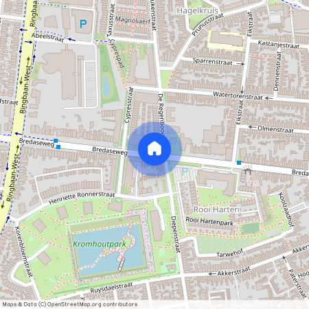 Kromhoutpark, 5038 NM, Bredaseweg, Tilburg