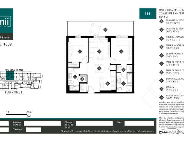 Appartements de luxe4½ à louer - Photo 1