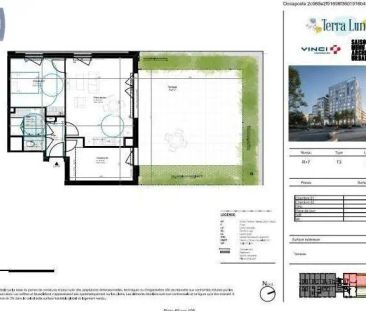 Appartement à louer 3 pièces - Photo 1