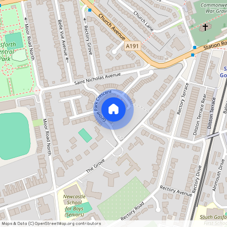 Grove Park Oval, Gosforth, Newcastle upon Tyne