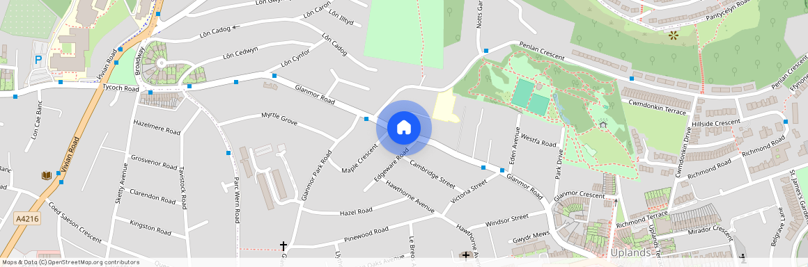 Glanmor Road, Uplands, Swansea