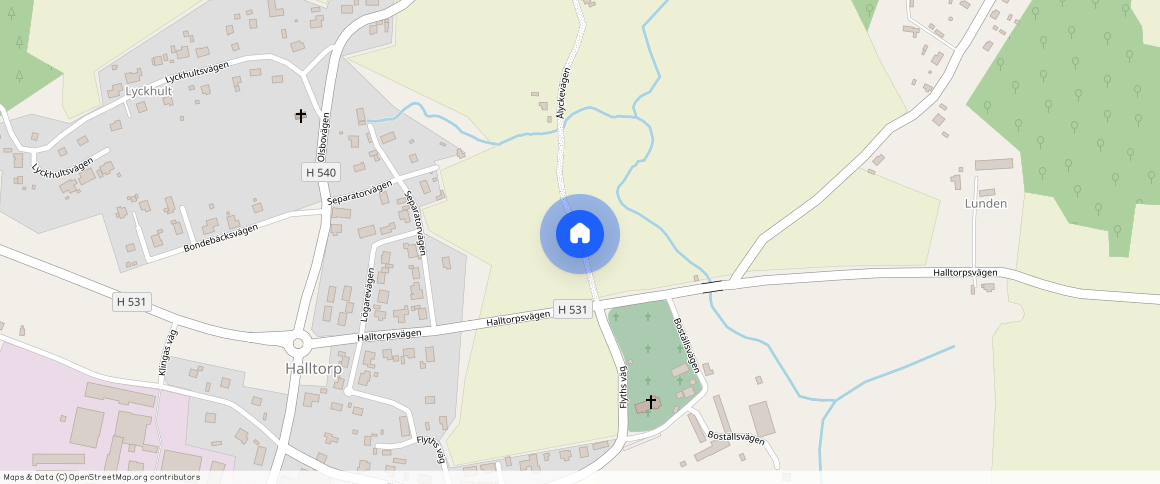 Ålyckevägen, Halltorp