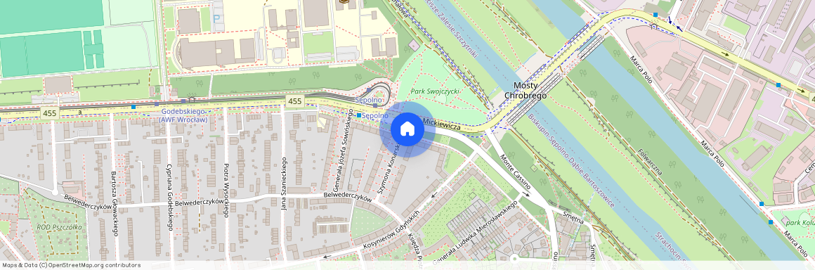 ul. Adama Mickiewicza, Sępolno, Śródmieście, Wrocław, dolnośląskie