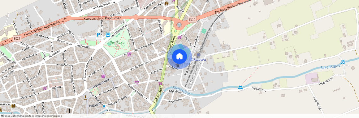 Βενιζέλου Ελευθερίου, Φλώρινα Ελλάδα, 53100, Άγιος Γεώργιος - Σταθμός (Φλώρινα)