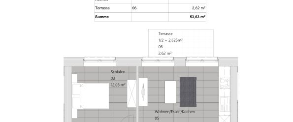 Neubau: Erdgeschosswohnung mit zwei Zimmern und Terrasse - Foto 1