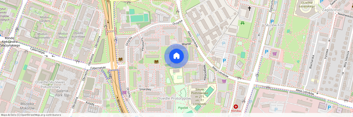 ul. Niegocińska, Służew, Mokotów, Warszawa, mazowieckie