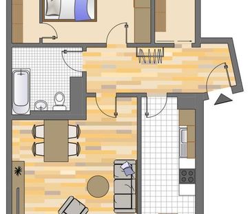 2-Zimmer-Wohnung mit Balkon in Dortmund Dorstfeld - Photo 5