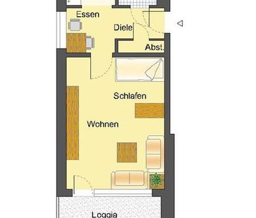 Singles aufgepasst! Hübsche 1-Zimmerwohnung mit Sonnenbalkon! Mit WBS! - Photo 1