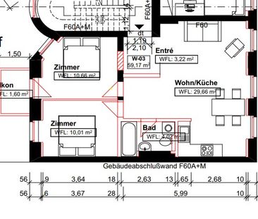 Kompakte 3-Raum-Wohnung mit sehr guter Ausstattung gegenüber der La... - Foto 1
