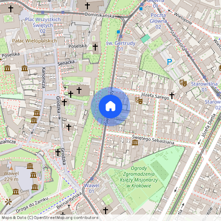 ul. św. Gertrudy, Stradom, Stare Miasto, Kraków, małopolskie