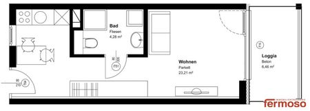 1-Zimmer-Wohnung mit Loggia – urban & ruhig in Graz - Photo 5
