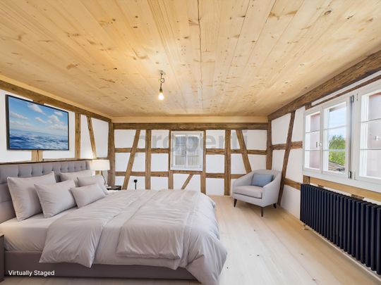 Charmante komplett sanierte 4-Zimmer-Altbauwohnung im ruhigen Dorfkern von Fägswil bei Rüti - Foto 1