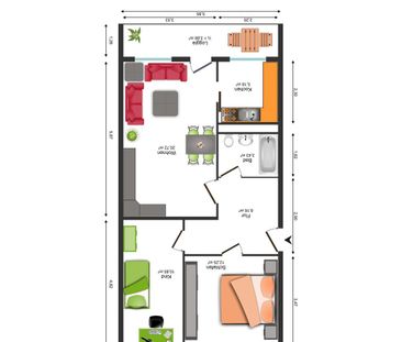 3-Raum-Wohnung mit Balkon - Foto 2