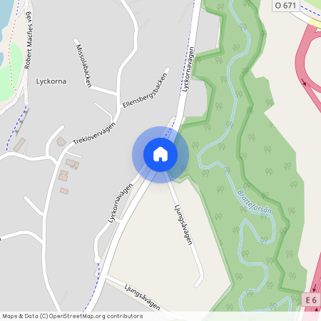 Lyckornavägen, Ljungskile