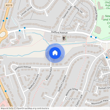 1-8;8A;8B;9-12;12A;14-31 Gloucester Grange, Newcastle-under-Lyme, ST5 3EE, United Kingdom