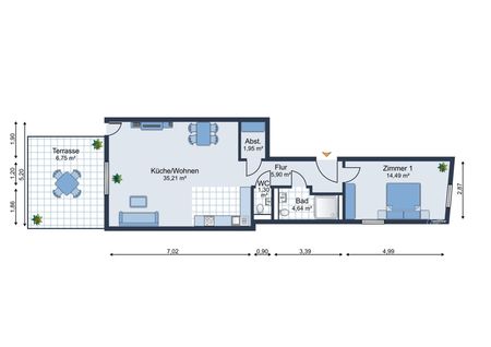 Zu Fuß zum Rhein: Schicke Erdgeschoss-Neubauwohnung mit Sonnenterrasse und Stellplatz - Photo 5