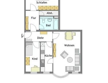3-Zimmer-Wohnung in Mülheim-Broich - Photo 1