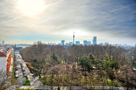 Chic am Wasser - 2-Zimmer-Wohnung mit Balkon im 11.OG| an der Alten Donau | Blick auf den Kahlenberg - Photo 3