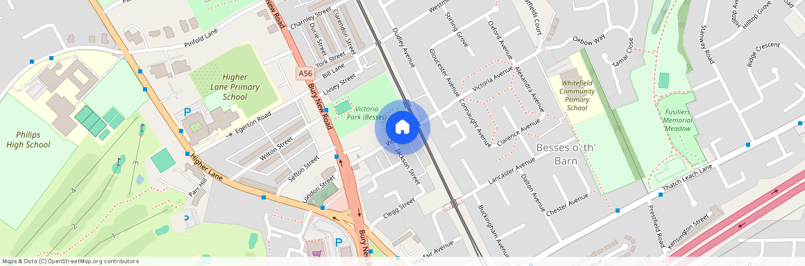 Victoria Lane Whitefield, Manchester, Lancashire, M45