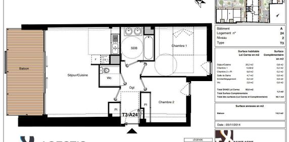 APPARTEMENT T3 61M - Photo 2