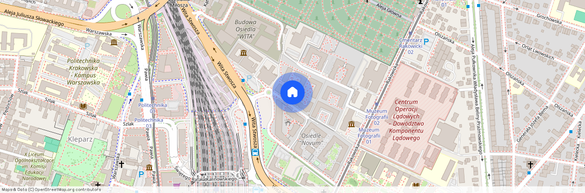 ul. Rakowicka, Przedmieście Warszawskie, Stare Miasto, Kraków, małopolskie